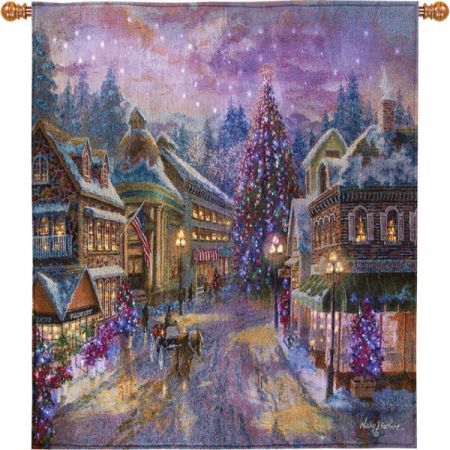 Thomas kinkade lighted tapestry hot sale